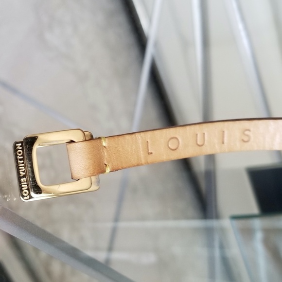 Louis Vuitton Vintage Leather Thin Waist Belt. Size S main image 4